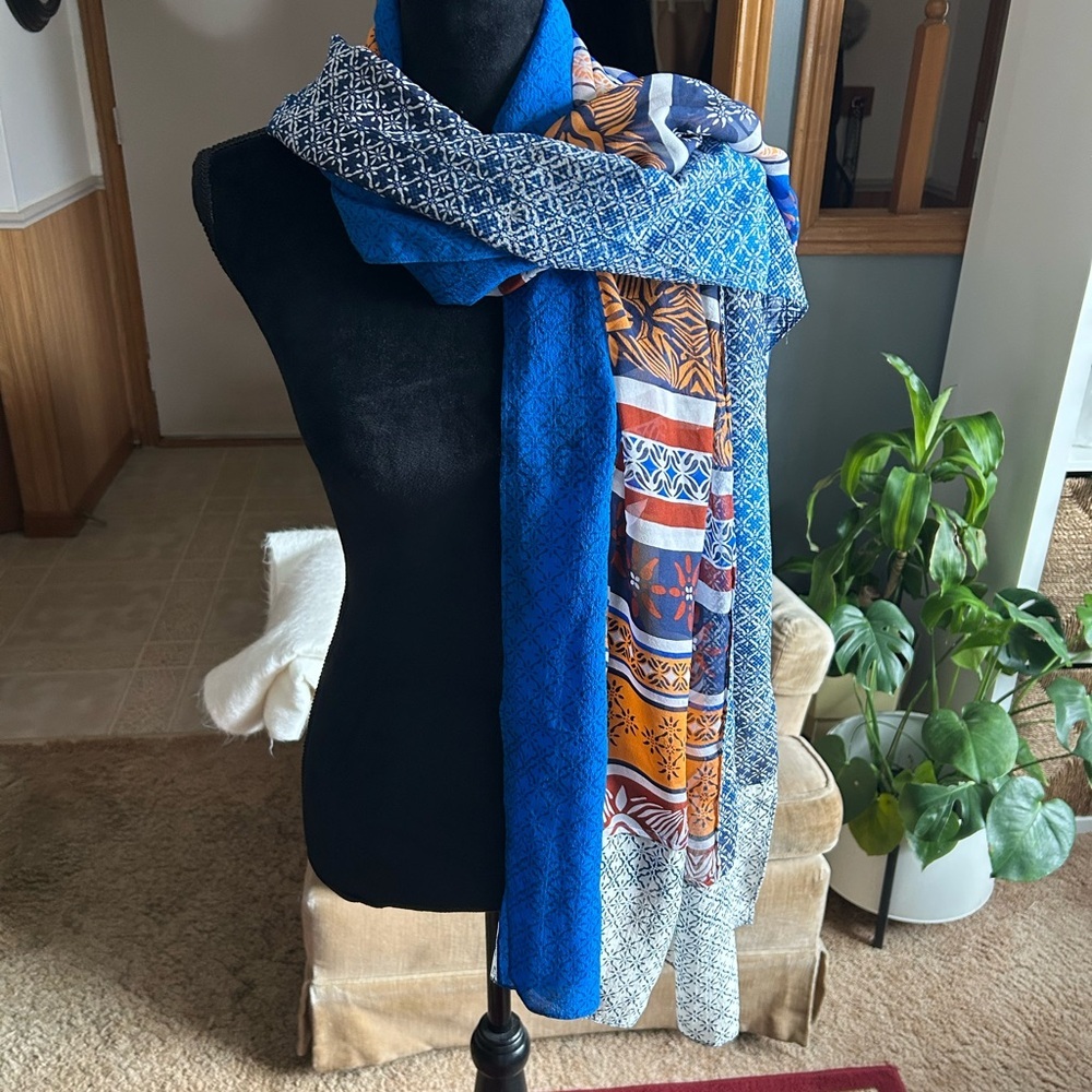 DVF  Multi Colour Silk Scarf​